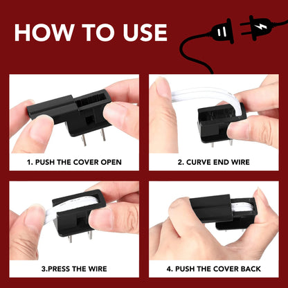 Hardware-SPT-2-Male-Zip-Plug-Black-Pack-of-25pcs-5