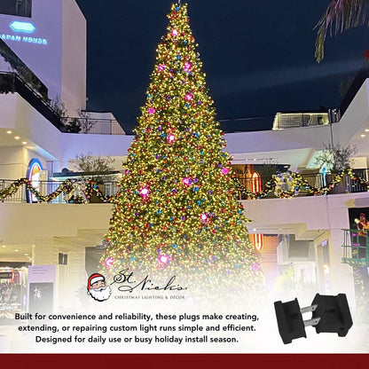 Hardware-SPT-2-Male-Zip-Plug-Black-Pack-of-25pcs-6