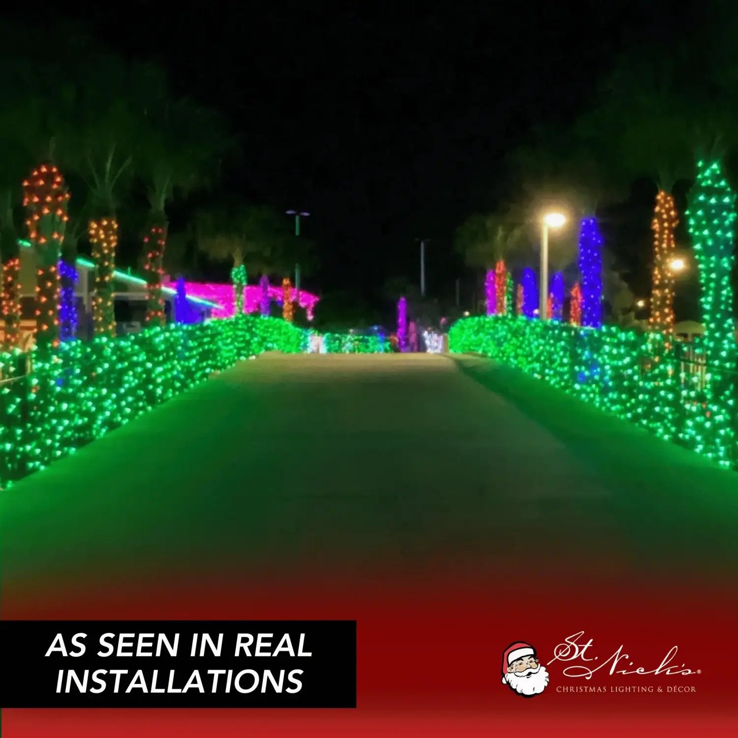 LED-Mini-Lights-5MM-Green-Static-Green-Wire-6-Spacing-8