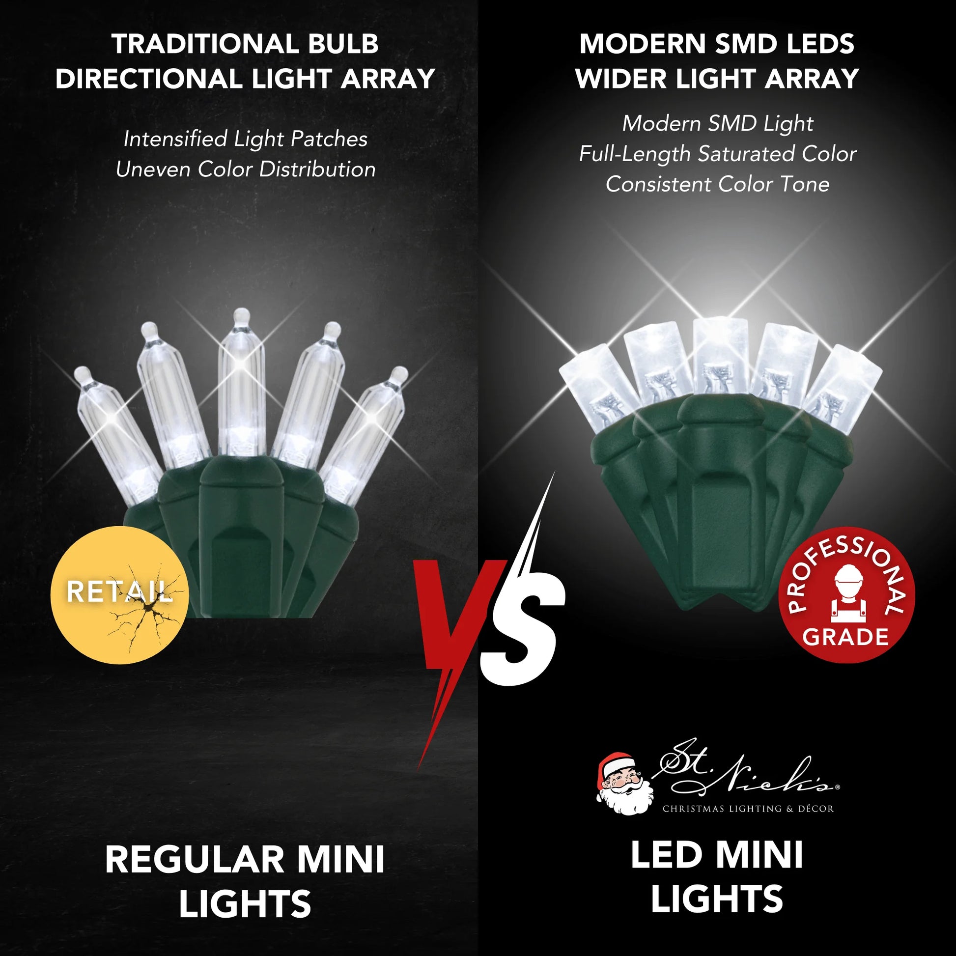 LED-Mini-Lights-5MM-Pure-White-Twinkle-Green-Wire-6-Spacing-6