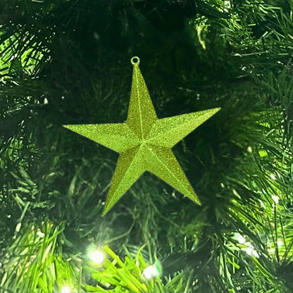 Moss-Green-Glitter-Star-2