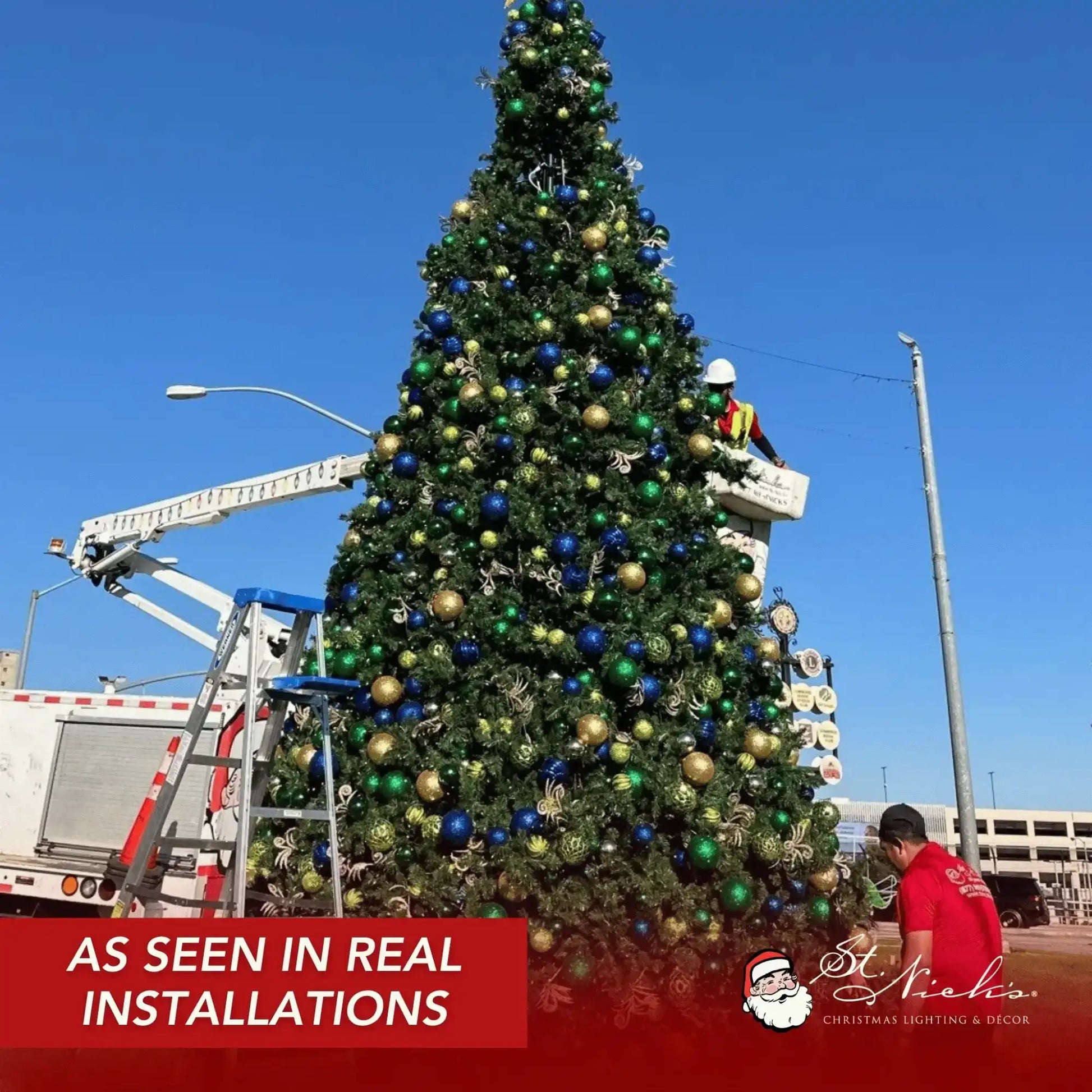 Moss-Green-Ornament-Glitter-with-Sequin-Ball-Installation-6