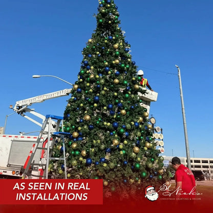 Moss-Green-Ornament-Glitter-with-Sequin-Ball-Installation-6