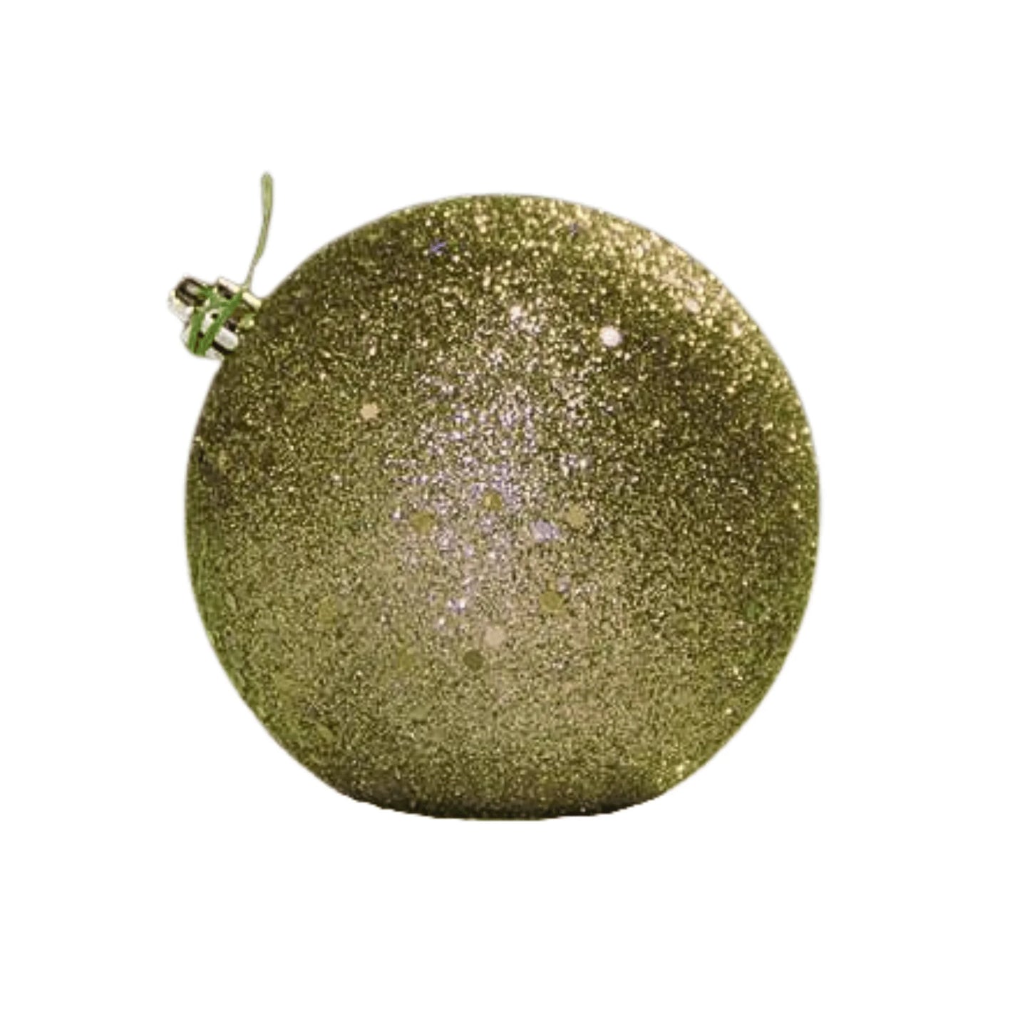 Moss-Green-Shiny-with-Sequin-Ball-1