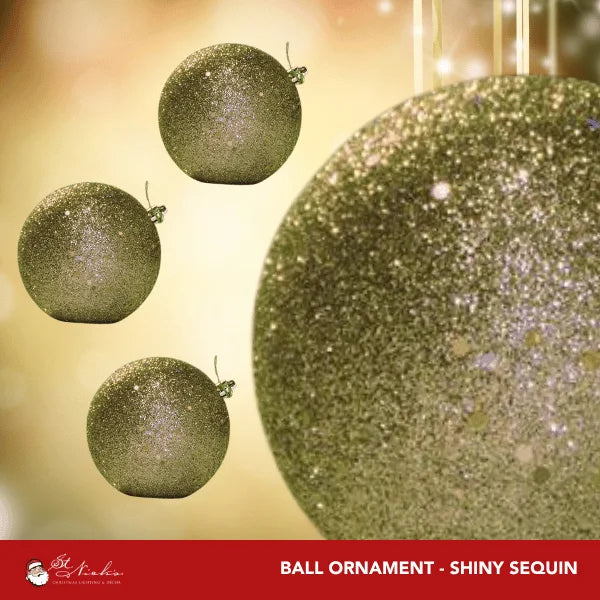 Moss-Green-Shiny-with-Sequin-Ball-150MM-3