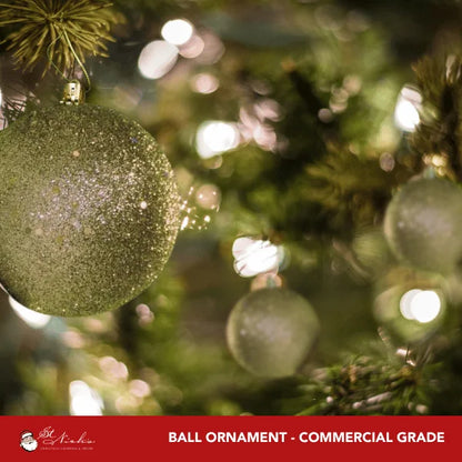 Moss-Green-Shiny-with-Sequin-Ball-150MM-5