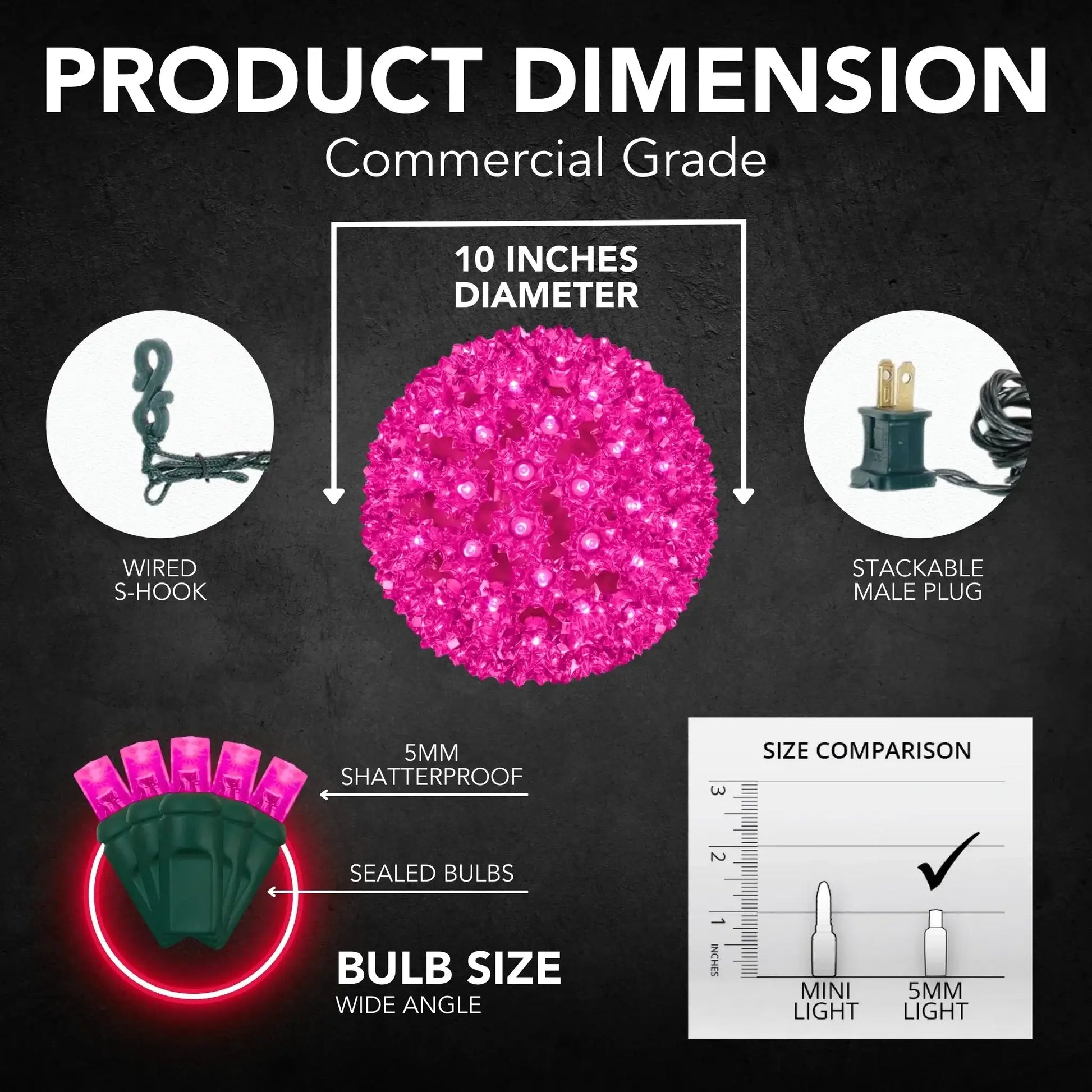 Pink-LED-Sphere-150L-5MM-5
