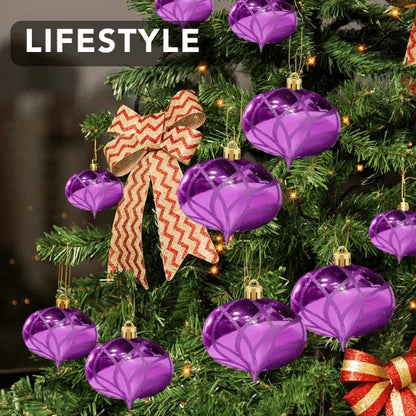 Purple-Ornament-Shiny-with-Glitter-Flower-Onion-150MM-7