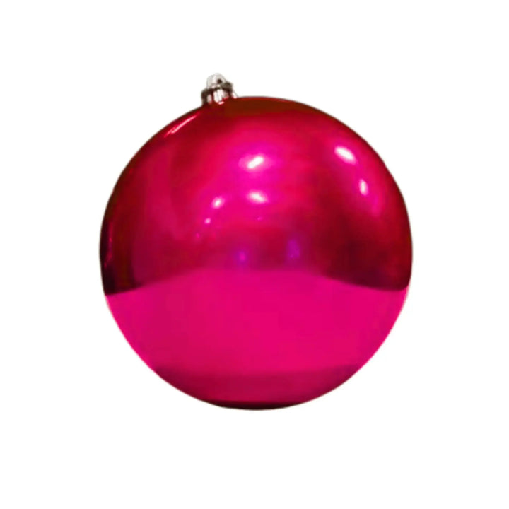 6 inch Raspberry Shiny Ball Commercial Christmas Ornaments | St Nicks ...