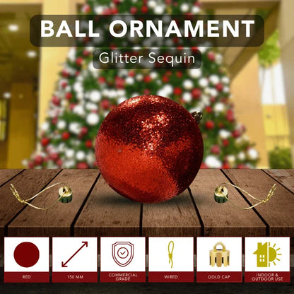 Red-Ornament-Glitter-Sequin-Ball-150MM-6