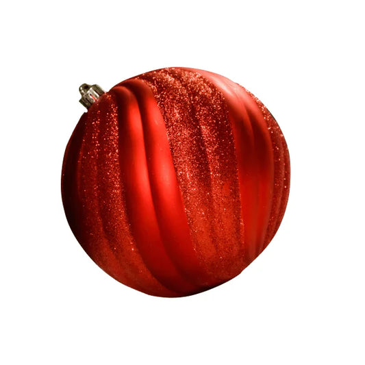 Red-Ornament-Matte-Swirl-With-Glitter-1