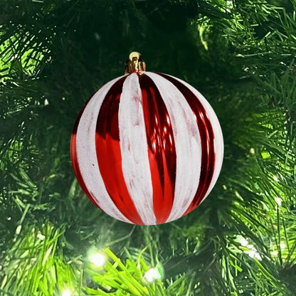 Red-Ornament-Shiny-Pumpkin-with-White-Glitter-2