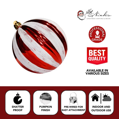 Red-Ornament-Shiny-Pumpkin-with-White-Glitter-3