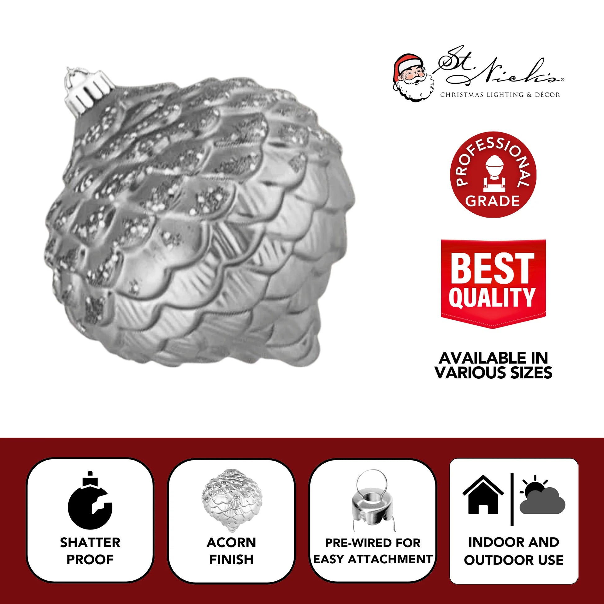 Silver-Ornament-Glitter-Acorn-3