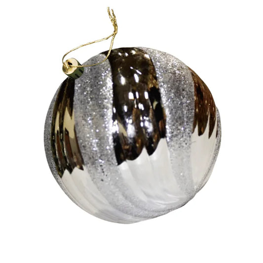 Silver-Shiny-With-Glitter-Swirl-Ball-Ornament-150MM-1