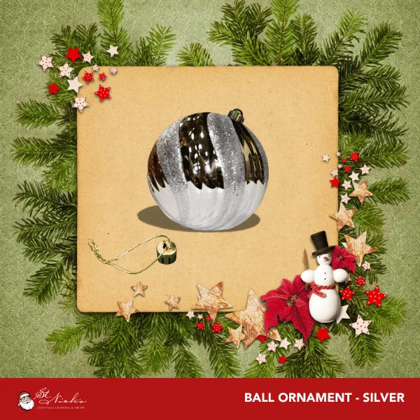 Silver-Shiny-With-Glitter-Swirl-Ball-Ornament-150MM-2
