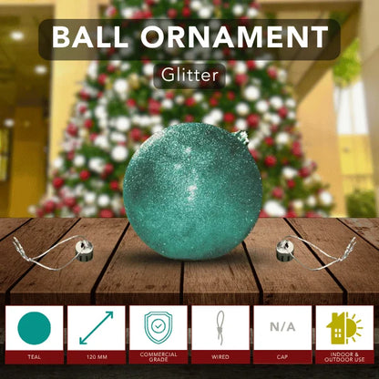 Teal-Ornament-Glitter-Ball-120MM-6