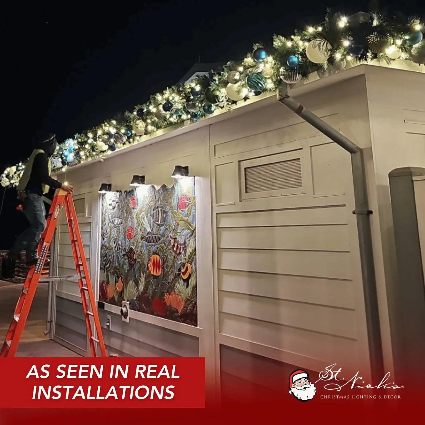 Teal-Ornament-Glitter-Ball-Installation-6