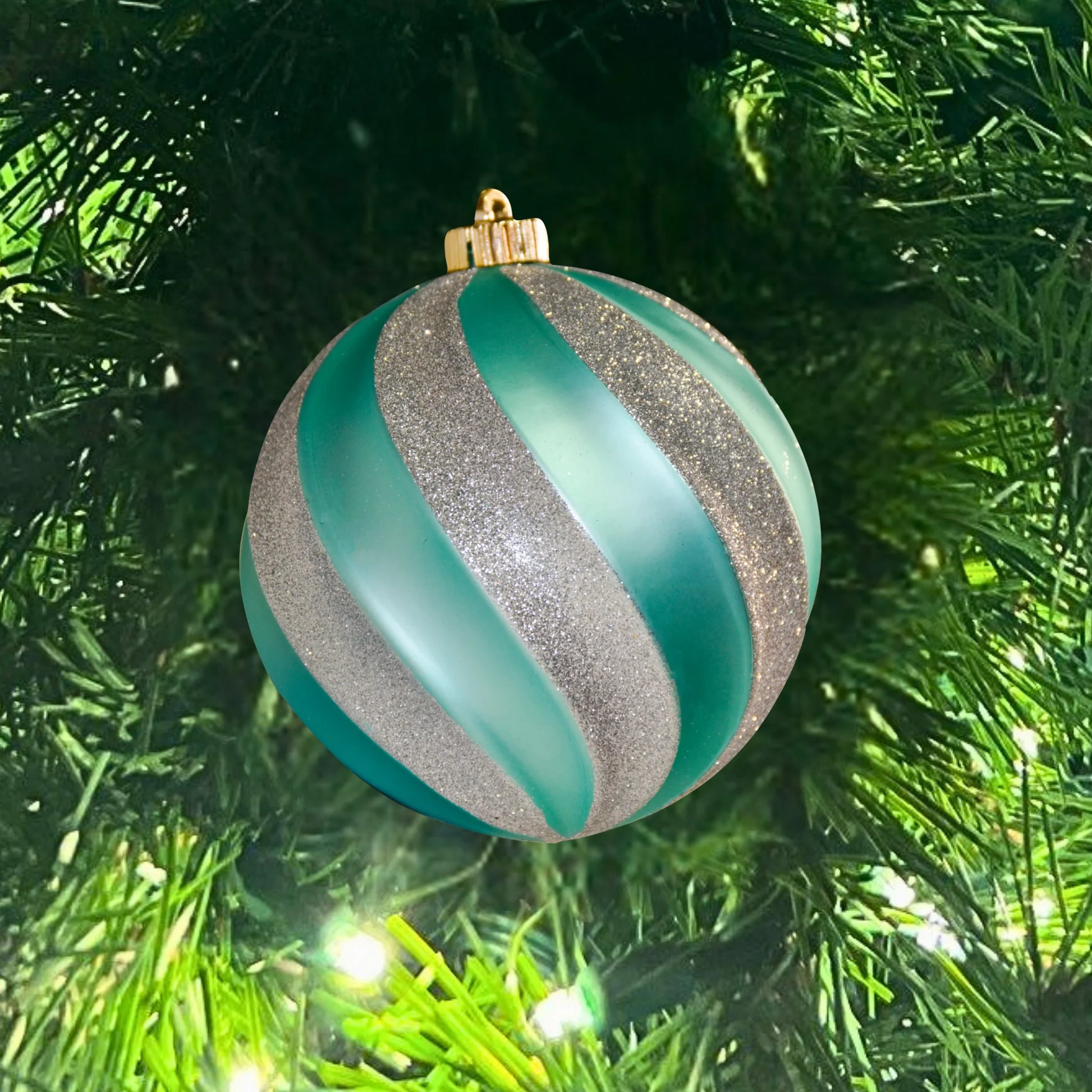 Teal-Ornament-Matte-With-Silver-Glitter-Swirl-2