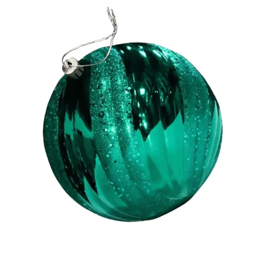 Teal-Ornament-Wave-Shiny-with-Glitter-Sequin-150MM-1