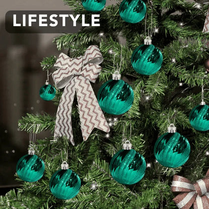 Teal-Ornament-Wave-Shiny-with-Glitter-Sequin-150MM-7