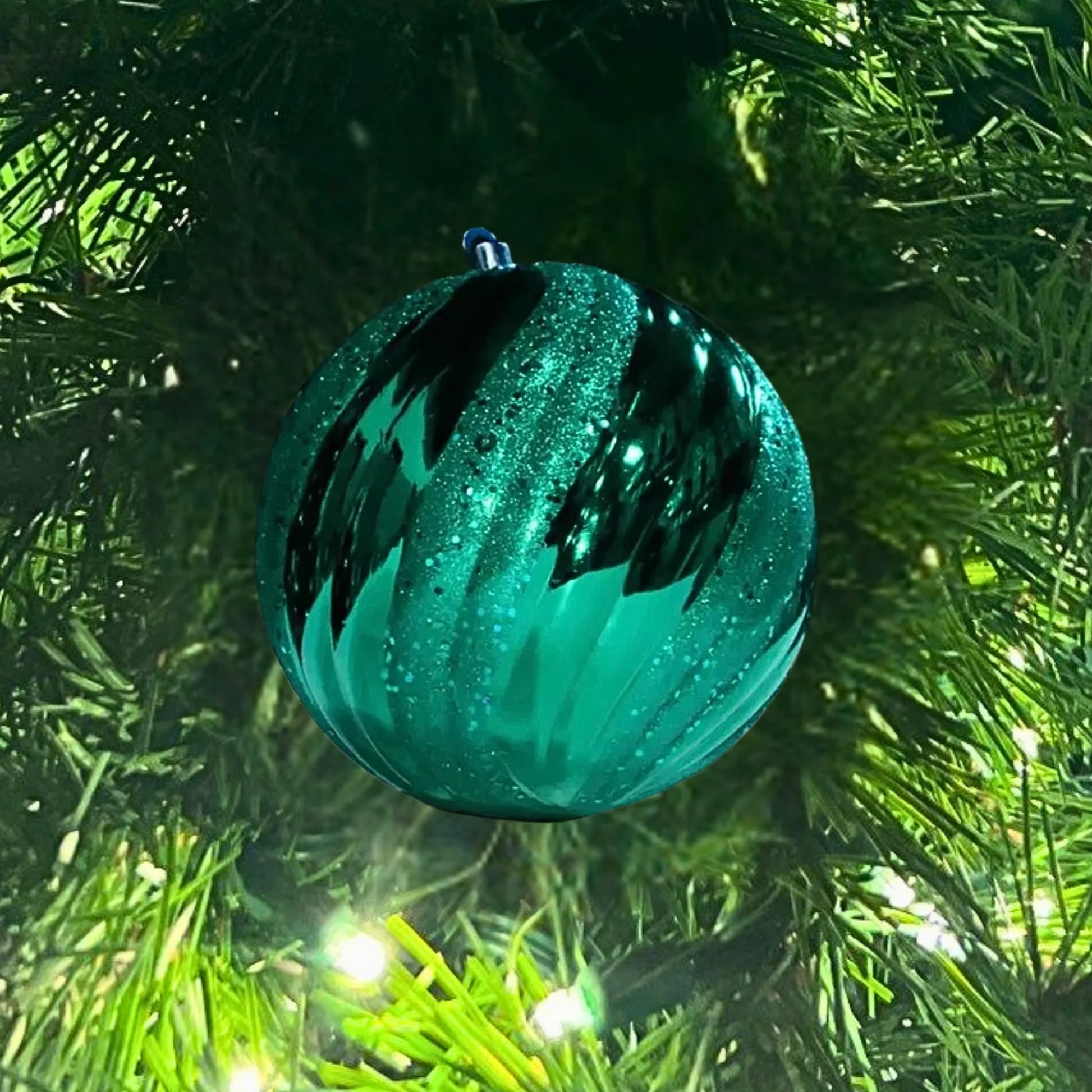 Teal-Ornament-Wave-Shiny-with-Glitter-Sequin-2