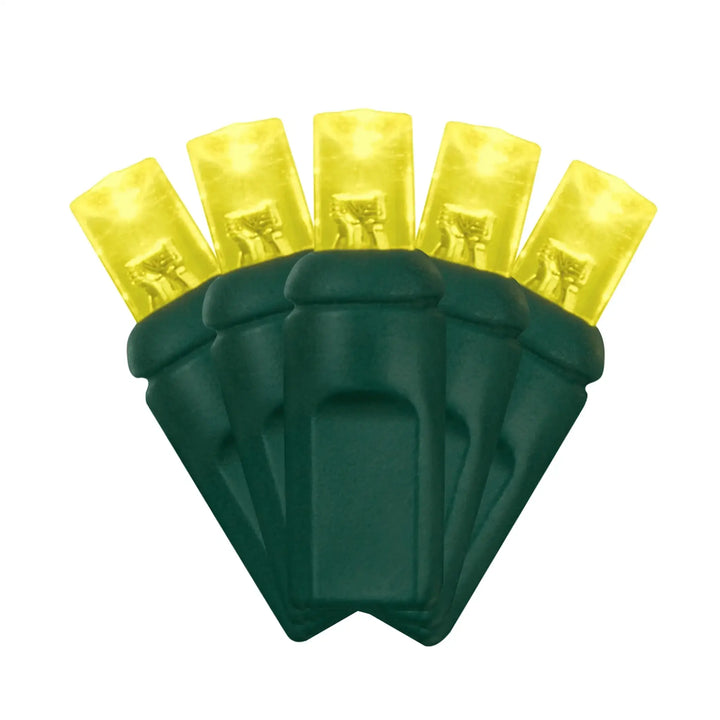 UL Listed Commercial Grade Yellow LED Mini Lights Green Wire – St ...