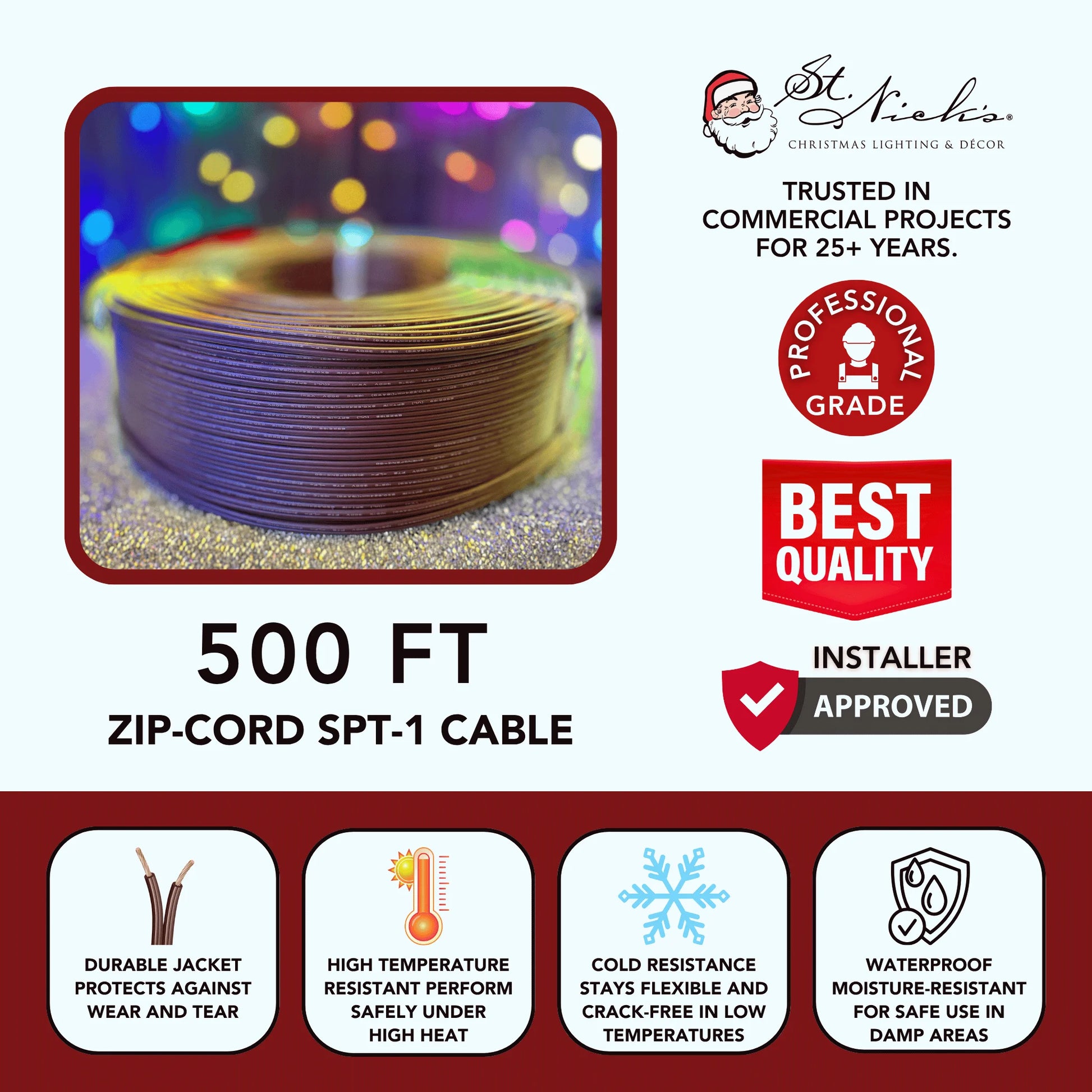 Zip-cord-SPT-1-Cable-Brown-500FT-3
