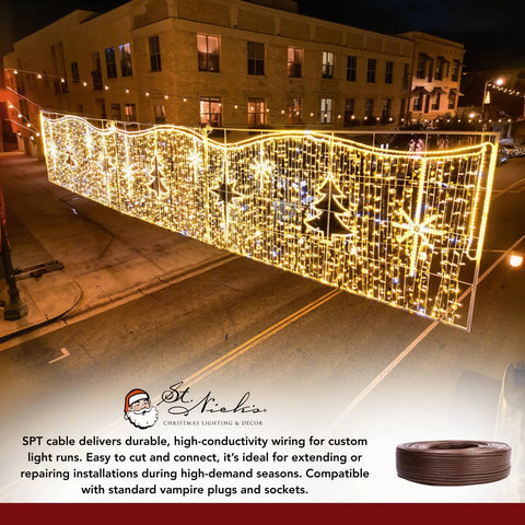 Zip-cord-SPT-1-Cable-Brown-500FT-7