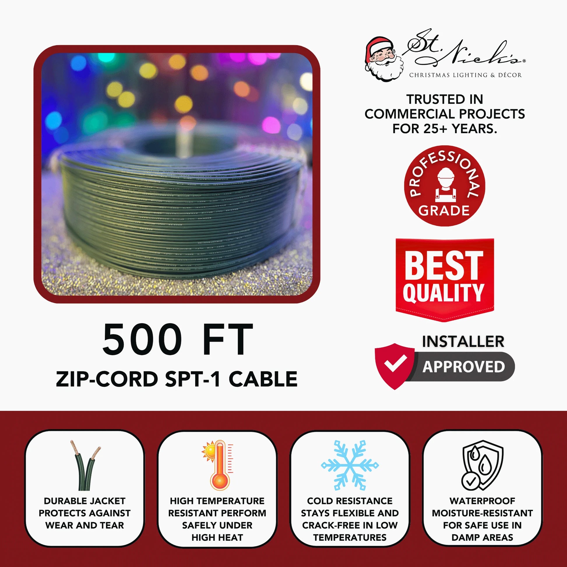 Zip-cord-SPT-1-Cable-Green-500FT-3