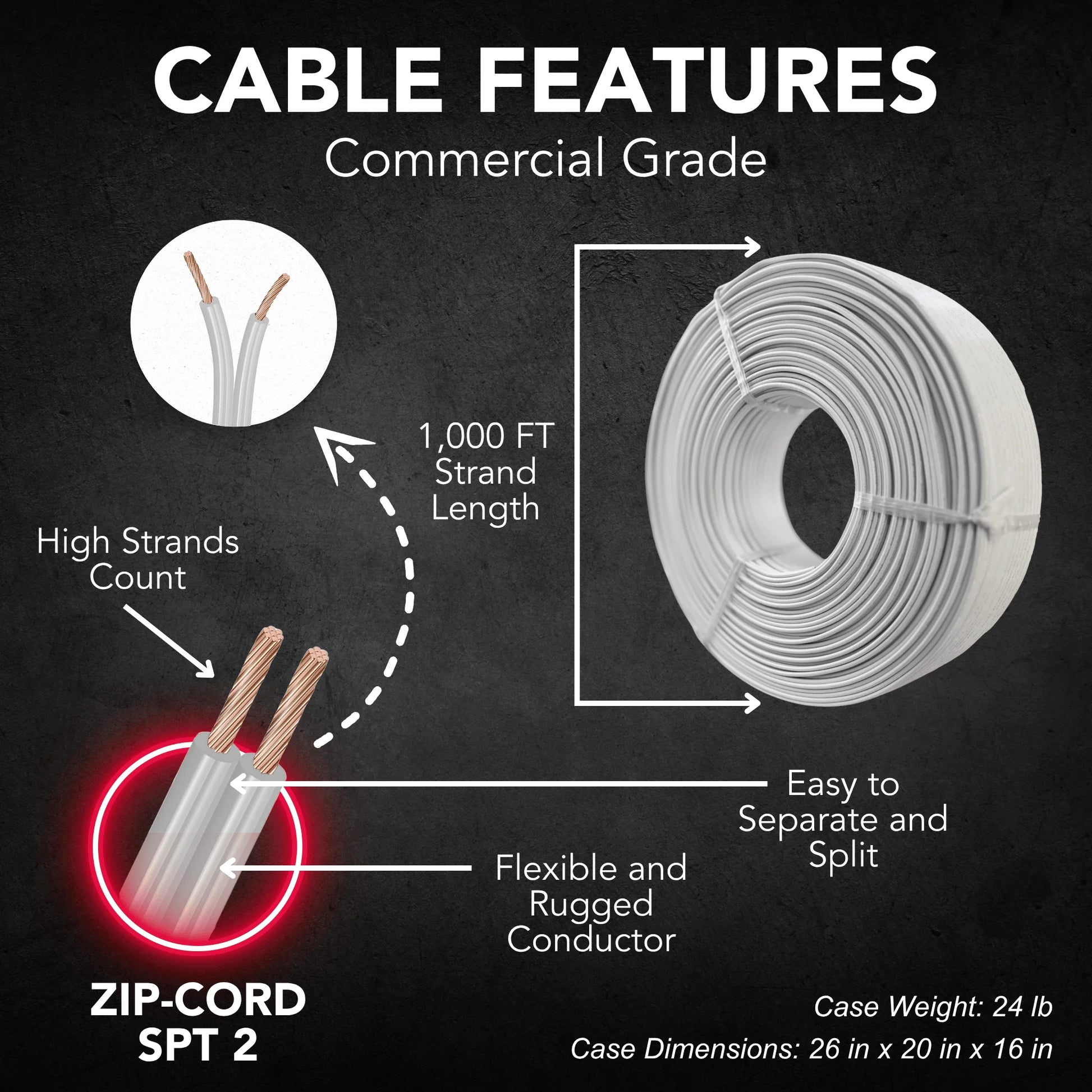 Zip-cord-SPT-2-Cable-White-1000FT-5