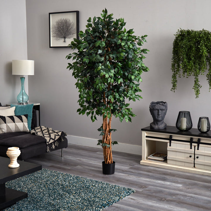 6 Foot Palace Style Ficus Tree Summer Spring Silk Foliage | St Nicks ...
