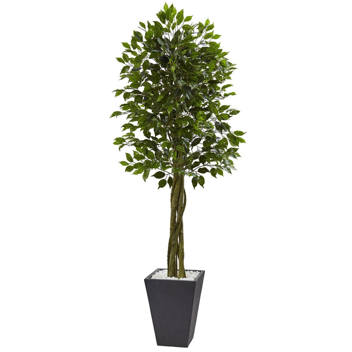 6 foot UV Resistant Ficus Tree Artificial Foliage for Commercial – St ...