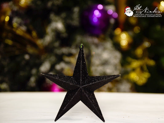 black-glitter-star-christmas-tree-decor-ornament-st-nicks-CA