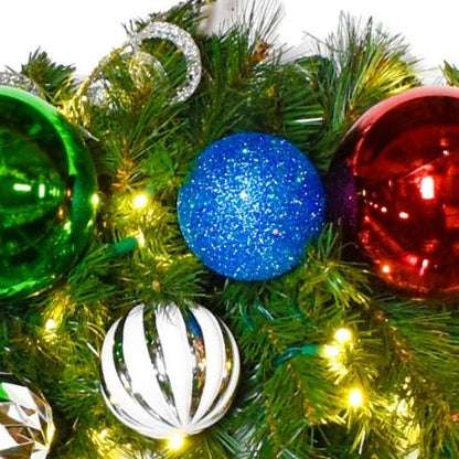 blue-glitter-ball-christmas-tree-decor-ornament-100mm-st-nicks-CA