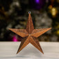 brown-glitter-star-150mm-ornament-566