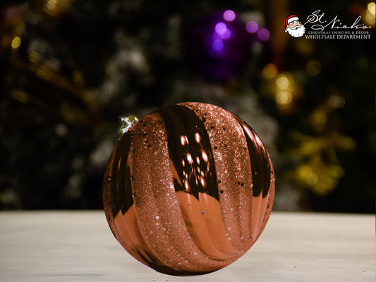 brown-wave-shiny-with-glitter-sequin-christmas-tree-decor-ornament-st-nicks-CA