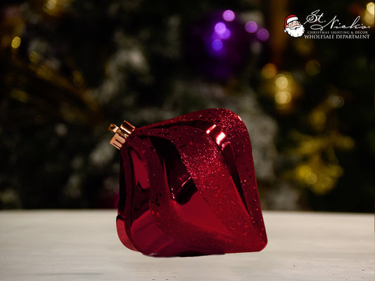 burgundy-drop-shiny-with-glitter-christmas-tree-decor-ornament-200mm-st-nicks-CA