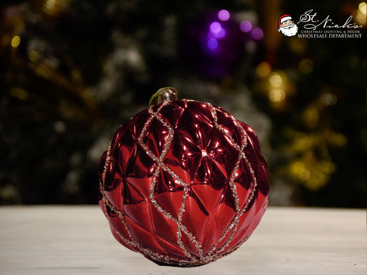 burgundy-glitter-quilt-with-glitter-gold-christmas-tree-decor-ornament-150mm-st-nicks-CA
