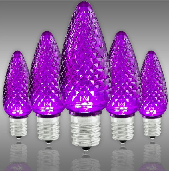 christmas-lighting-led-c9-bulb-purple-faceted-25pcs-st-nicks-CA