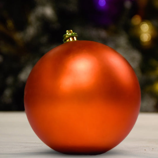 copper-matte-ball-christmas-tree-decor-ornament-100mm-st-nicks-CA