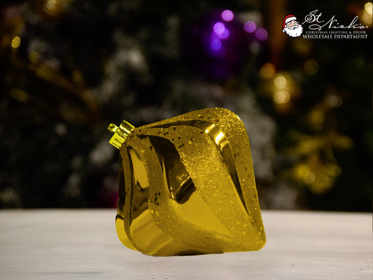 gold-drop-shiny-with-glitter-christmas-tree-decor-ornament-150mm-st-nicks-CA