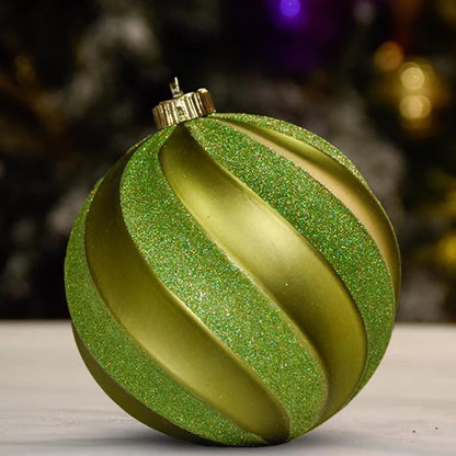 green-matte-with-glitter-swirl-decor-ornament-150mm