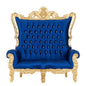 king-caroleous-royal-love-seat-blue-gold-velvet-santa-throne