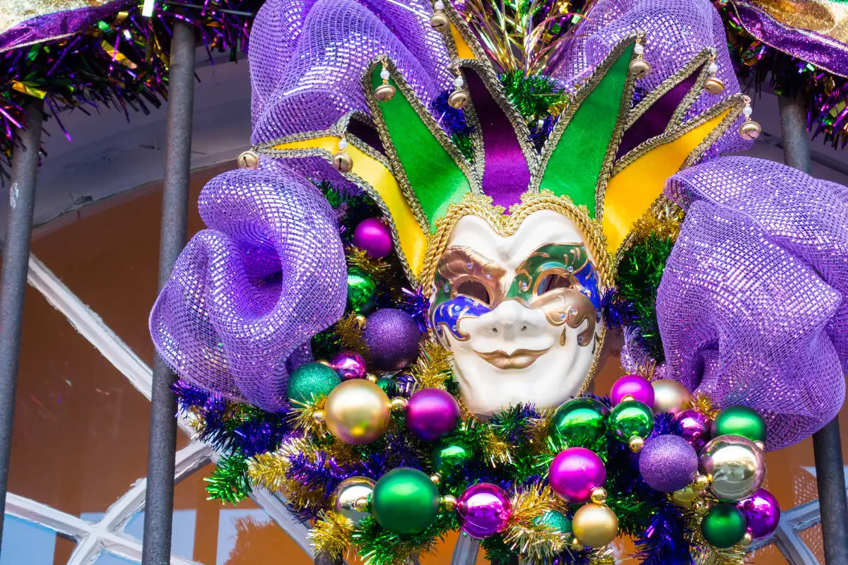 Mardi gras decorations xmas ball ornaments