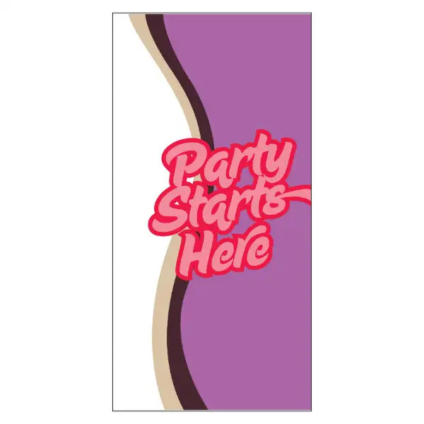 Mardi Gras Custom Vinyl Pole Banner Outdoor