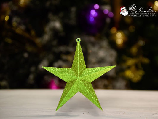 moss-green-glitter-star-christmas-tree-decor-ornament-st-nicks-CA