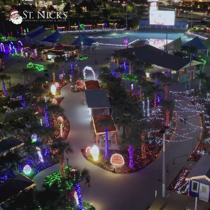 Product video featuring commercial orange twinkle LED mini lights and their bright warm-orange illumination.