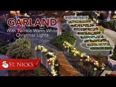 PreDecorated and Undecorated Garland 7