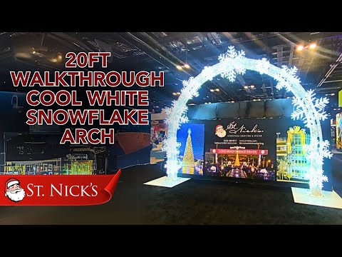 20FT Cool White Walkthrough Snowflake